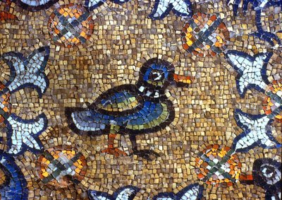 Floor Detail Depicting a Duck by Byzantine School